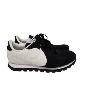NIKE Pre-Love O.X. Black White Low-Top Suede Sneaker Shoes Womens Size 9 EUC